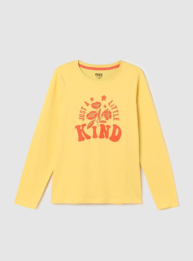 Girls Graphic Printed Long Sleeve T-shirt