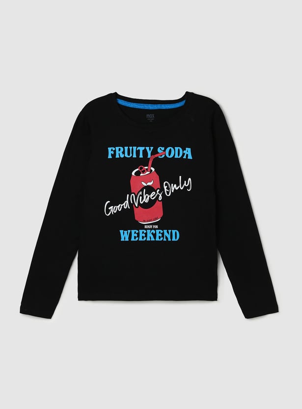 Girls Printed Long Sleeve T-shirt