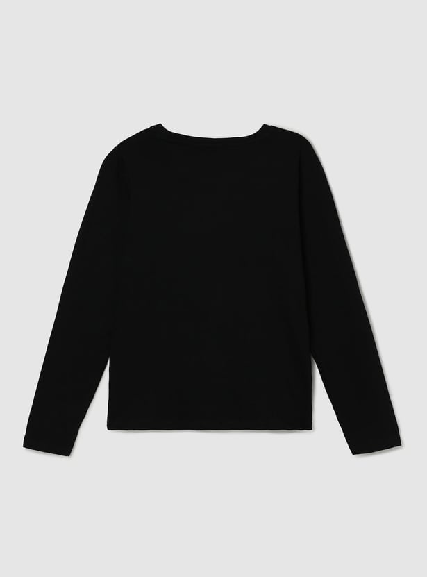 Girls Printed Long Sleeve T-shirt