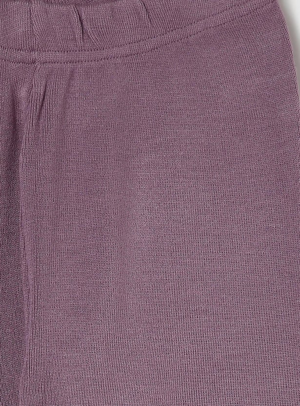Girls Solid Knit Leggings