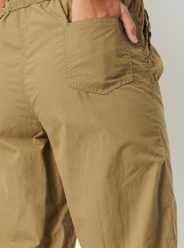 Girls Solid Jogger Trousers