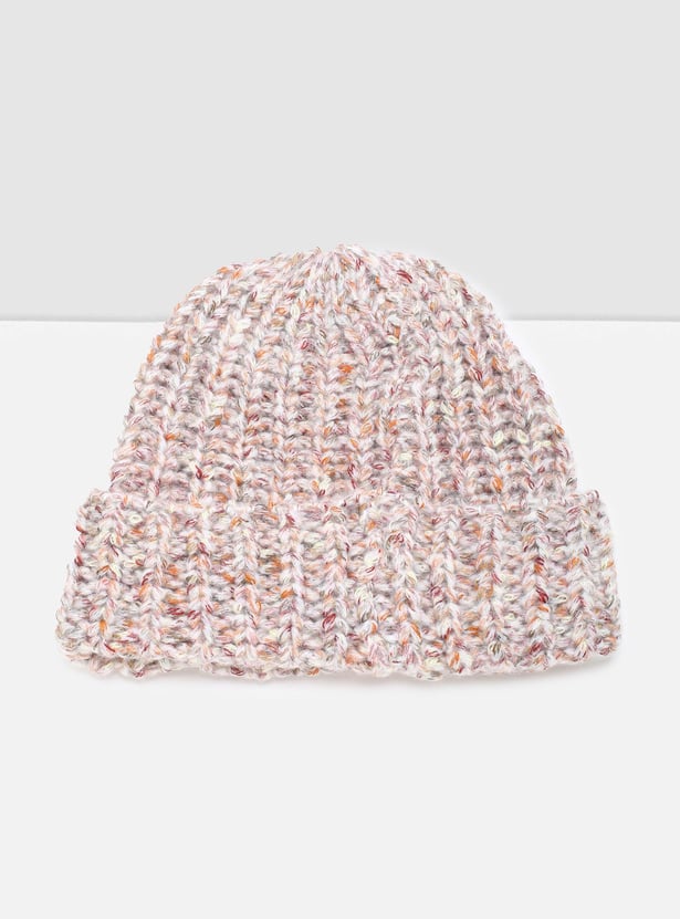 Women Textured Beanie Cap