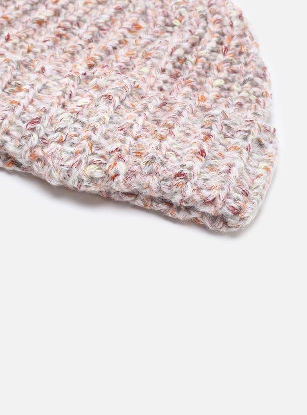 Women Textured Beanie Cap