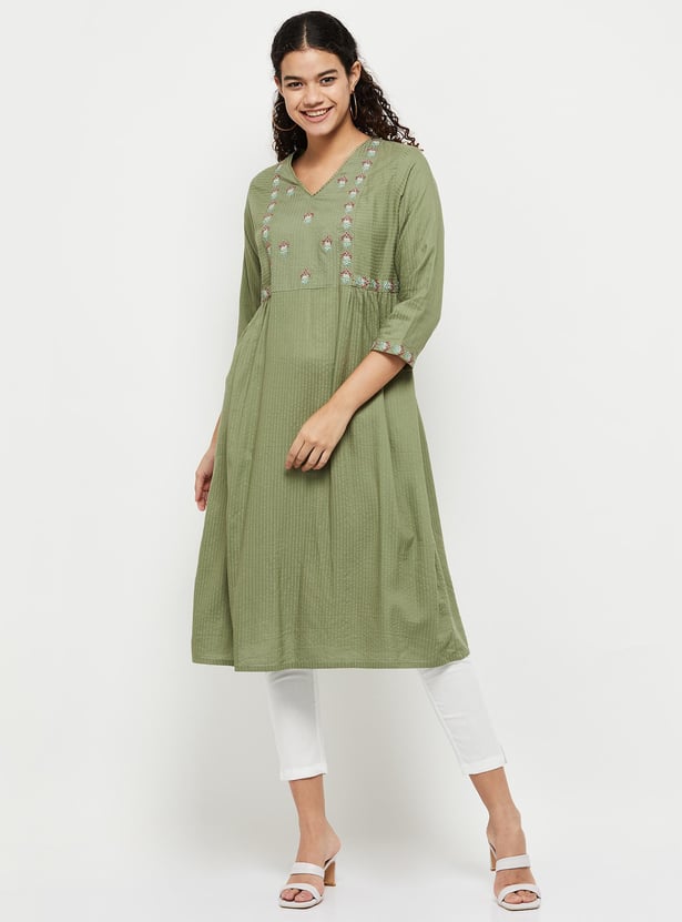 Women Printed A-line Kurta