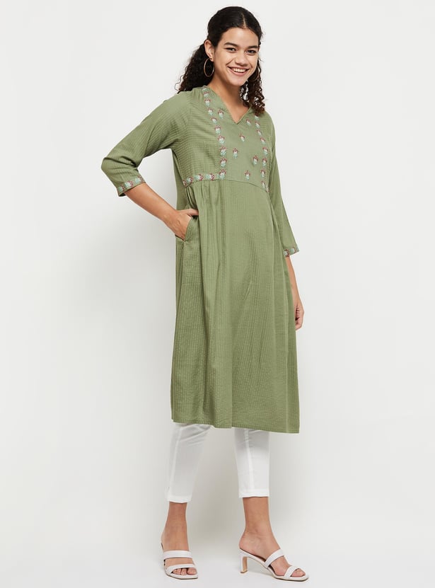 Women Printed A-line Kurta