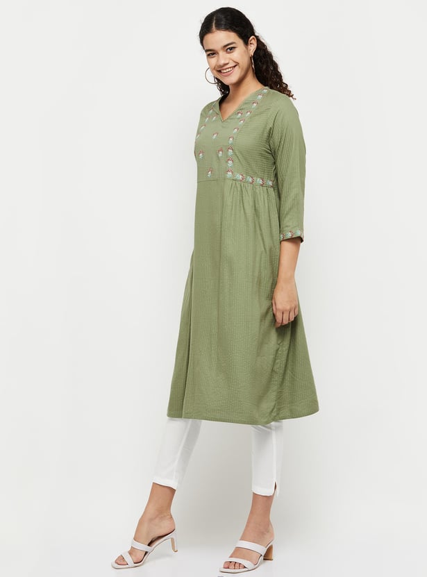 Women Printed A-line Kurta