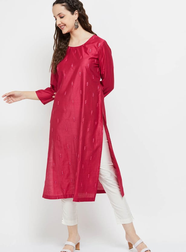 Women Embellished A-line Kurta