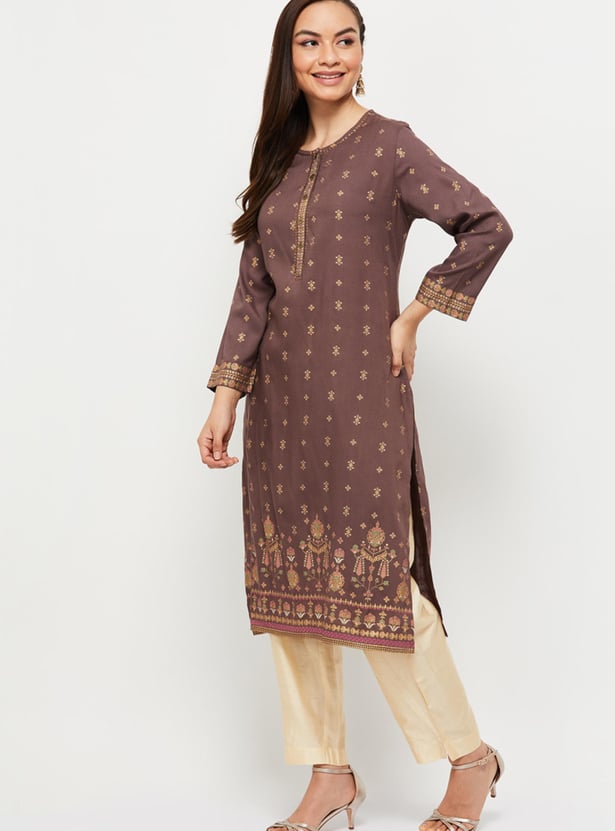 Women Printed Straight Kurta