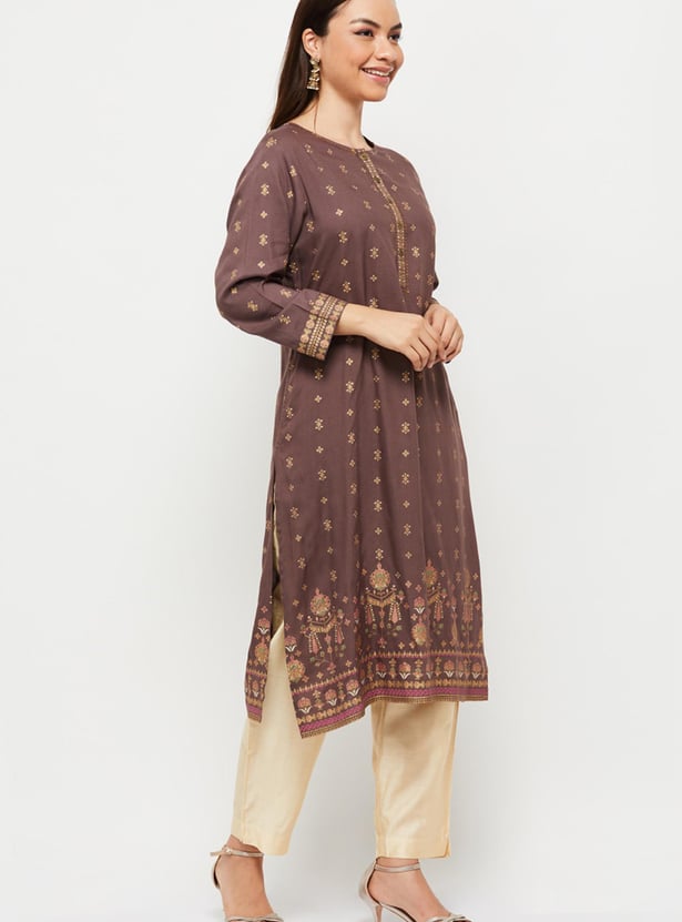 Women Printed Straight Kurta