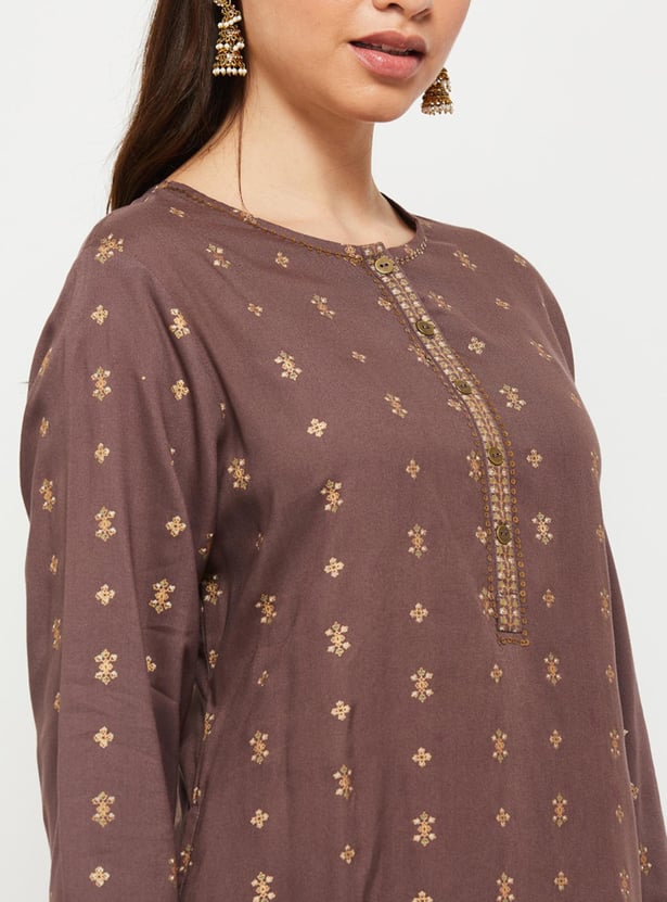 Women Printed Straight Kurta