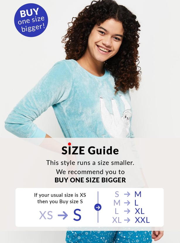 Women Applique Embroidered Crew Neck Sweatshirt