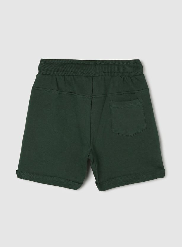 Boys Appliqued Elasticated Regular Shorts
