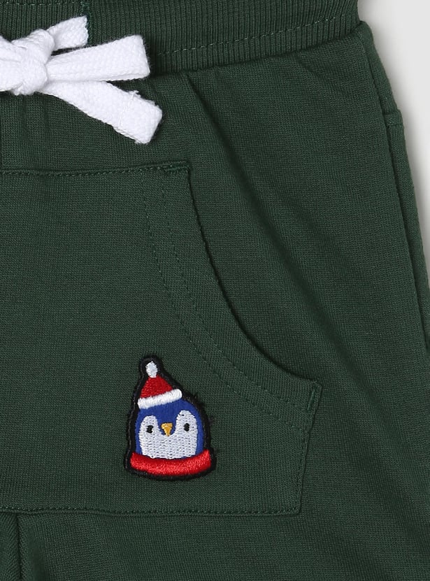 Boys Appliqued Elasticated Regular Shorts