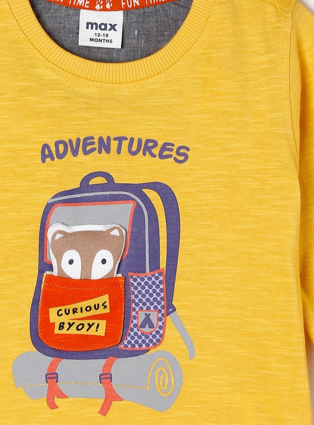 Boys Graphic Printed Long Sleeve T-shirt