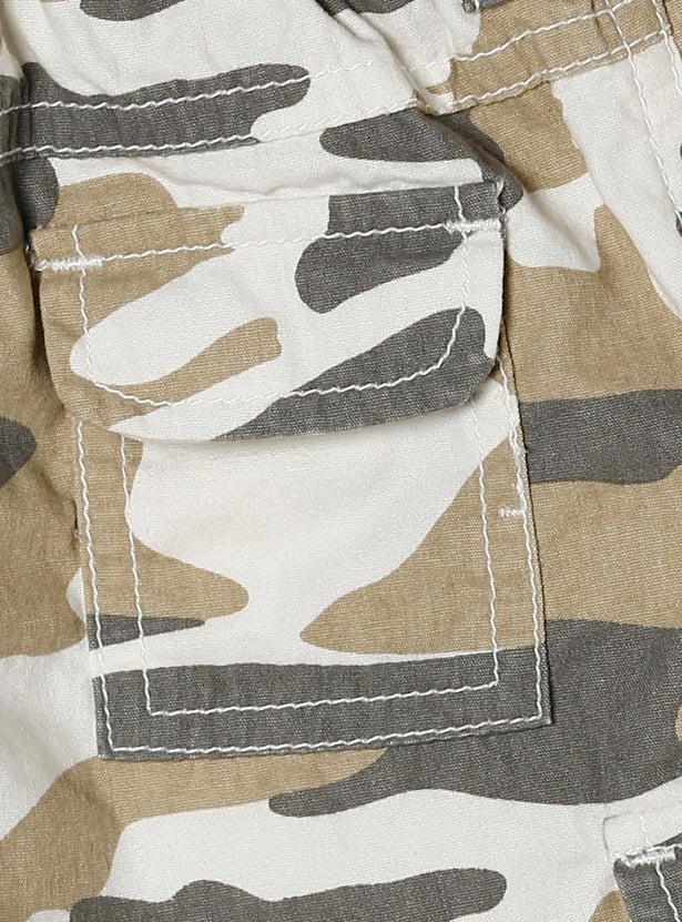 Boys Camouflage Printed Regular Shorts