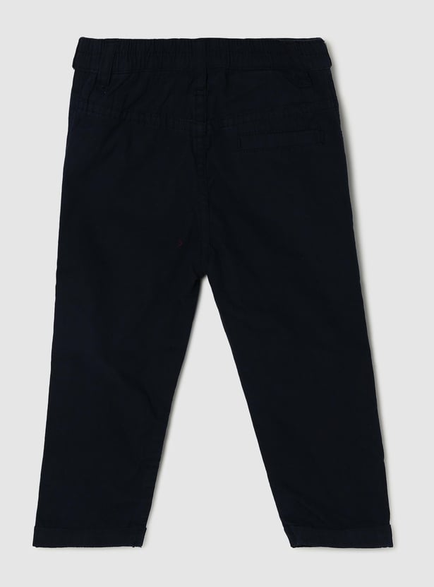 Boys Giraffe Print Woven Trousers
