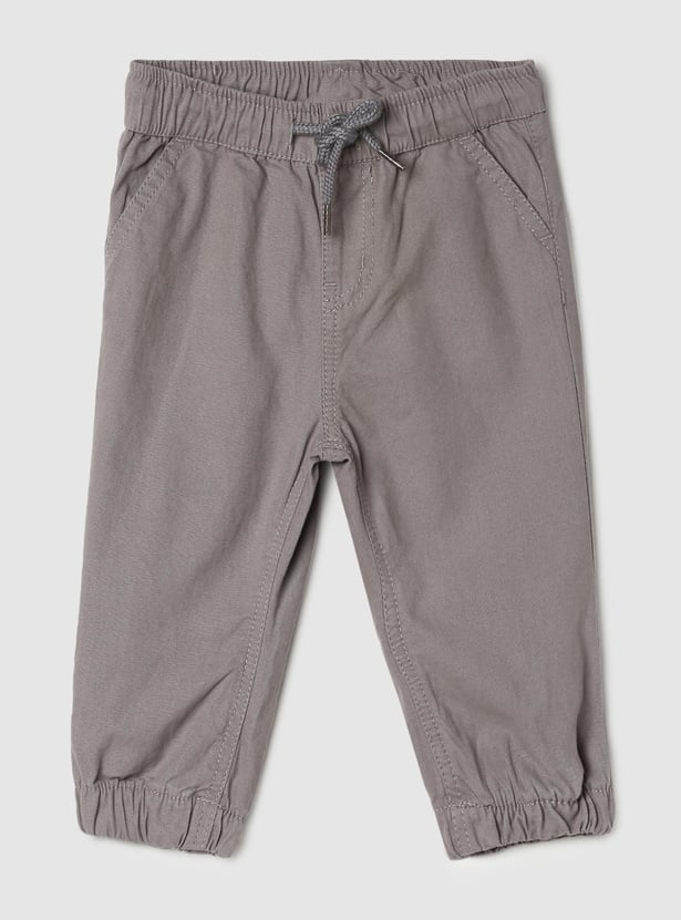 Boys Solid Elasticated Joggers