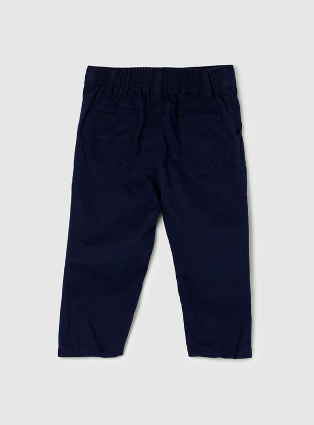 Boys Solid Casual Trousers