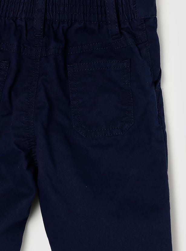 Boys Solid Casual Trousers