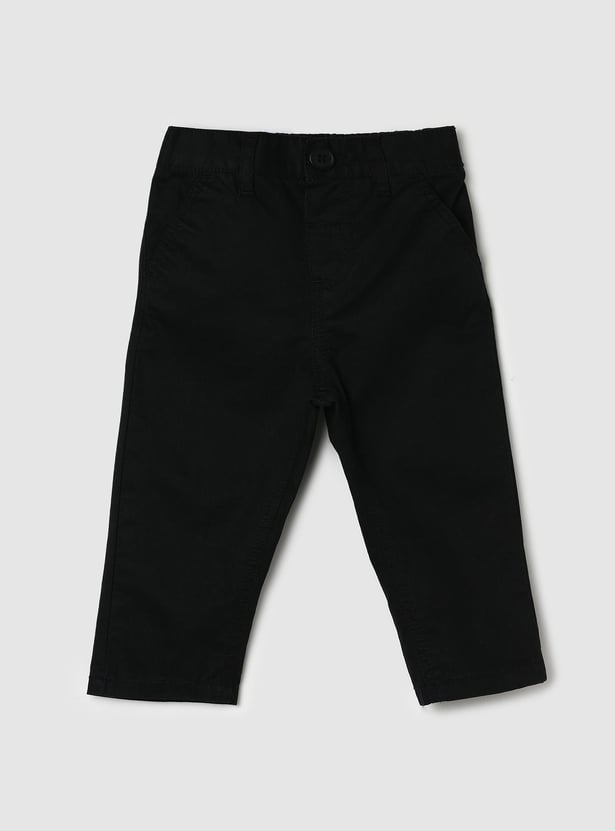 Boys Solid Woven Trousers