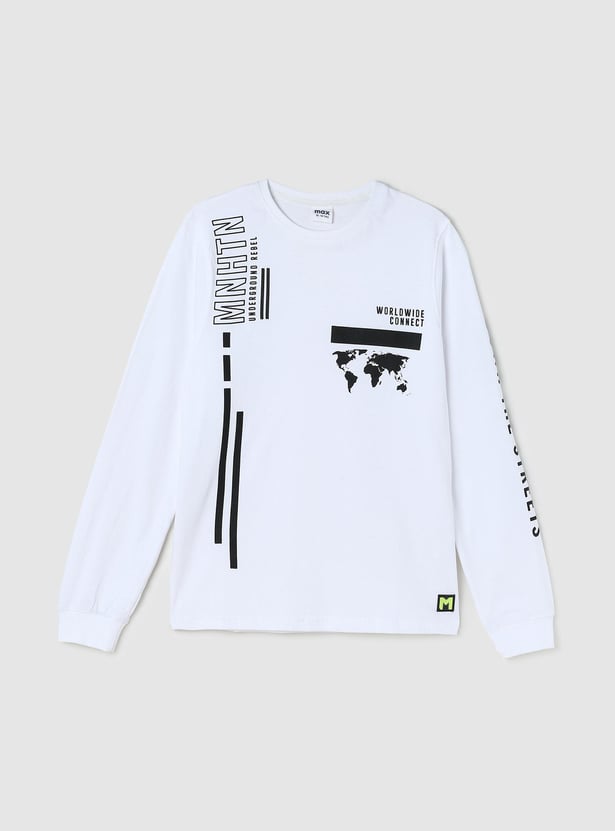 Boys Graphic Printed Long Sleeve T-shirt
