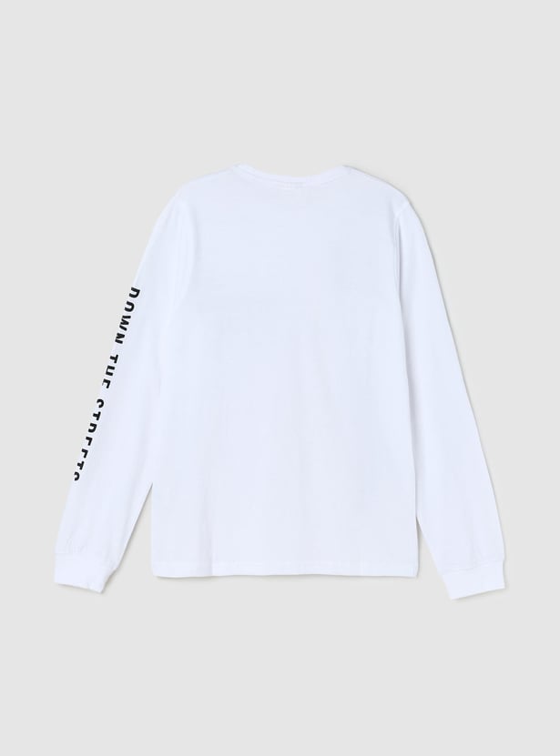 Boys Graphic Printed Long Sleeve T-shirt