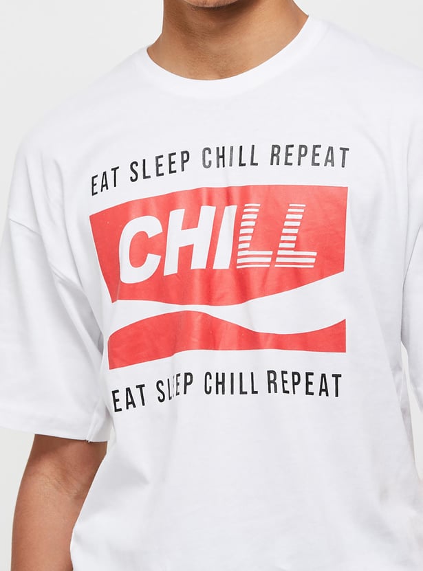 Boys Graphic Printed Crew Neck Regular Fit T-shirt