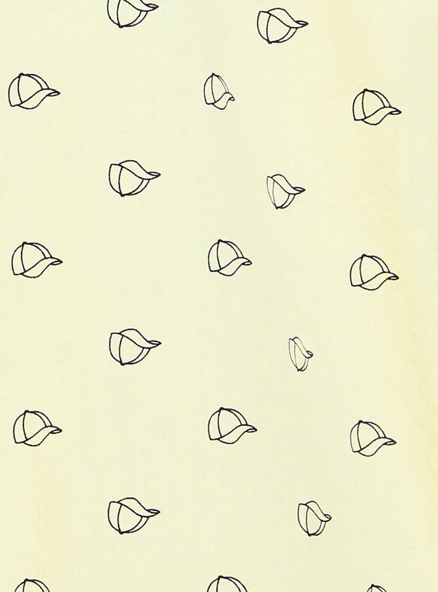 Boys Printed Half Sleeves Regular Fit Casual Shirt