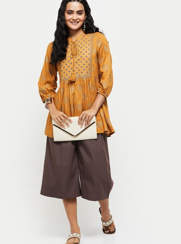 Women Solid Cropped Culottes