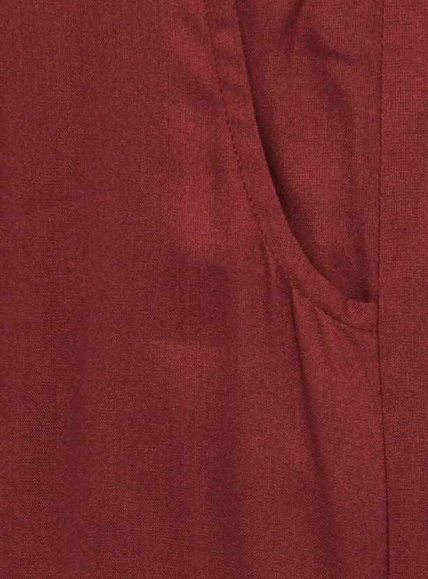 Women Solid Pleated Palazzos