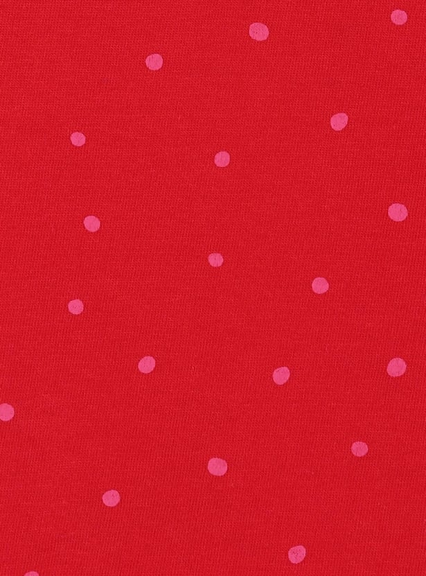 Girls Appliqued Full Sleeves Round Neck T-shirt