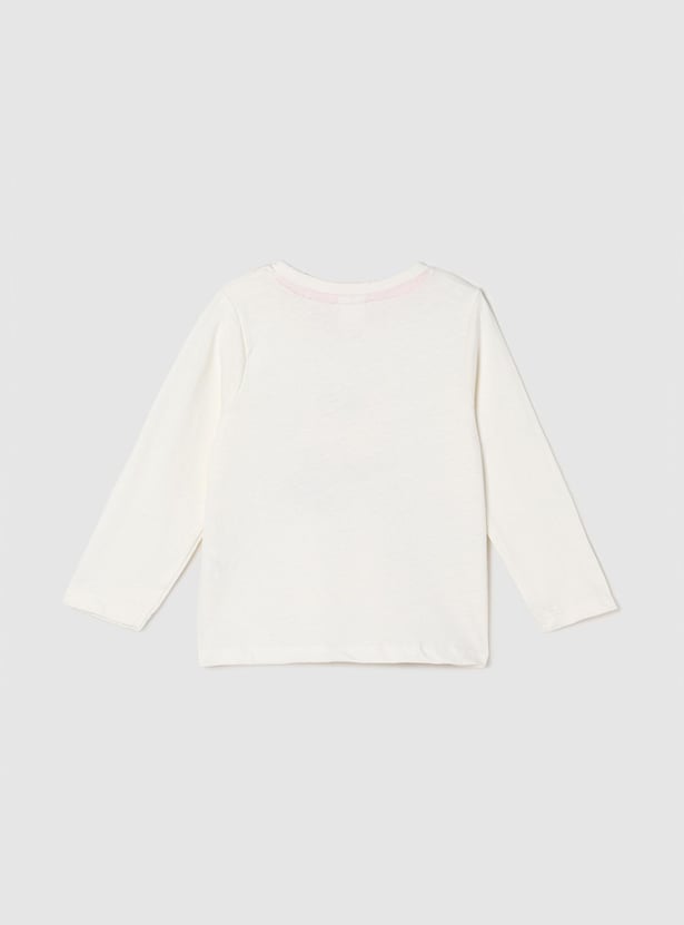 Girls Graphic Printed Lounge T-shirt with Elasticated Pyjamas