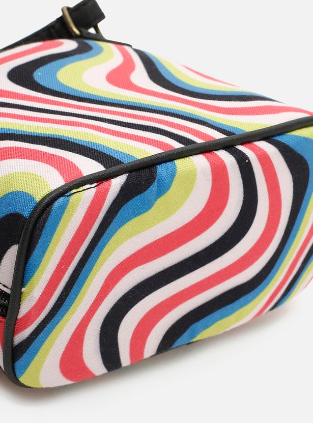Women Colourblocked Zip Closure Sling Bag