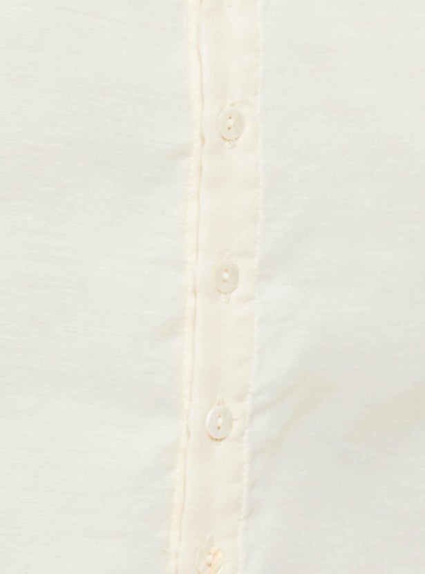 Women Solid Chanderi Top