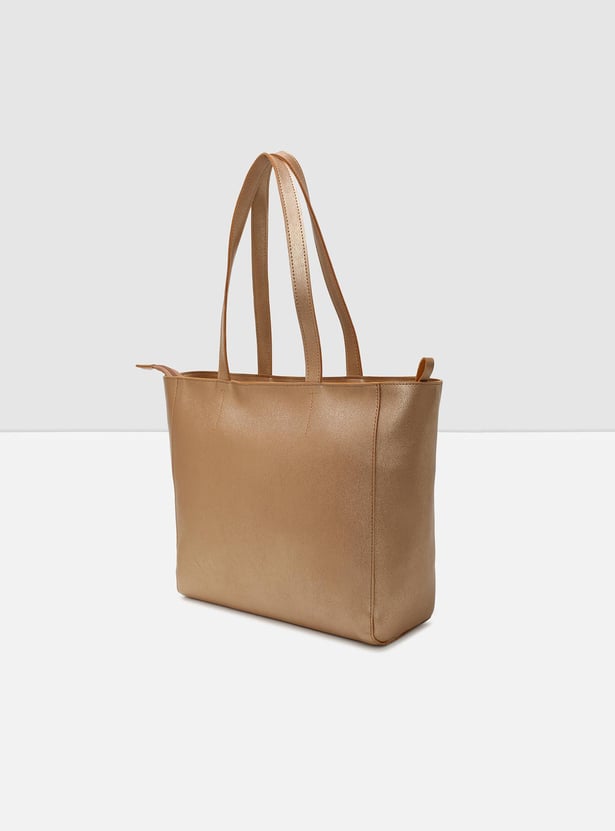 Women Solid Zip Closure Shoulder Bag