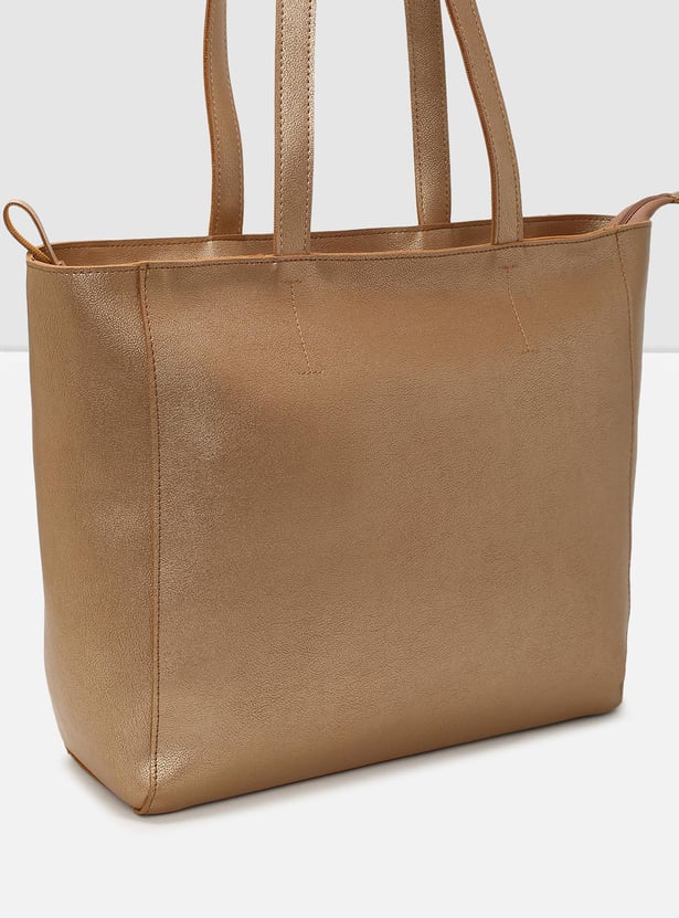 Women Solid Zip Closure Shoulder Bag