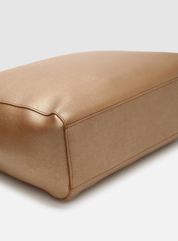 Women Solid Zip Closure Shoulder Bag