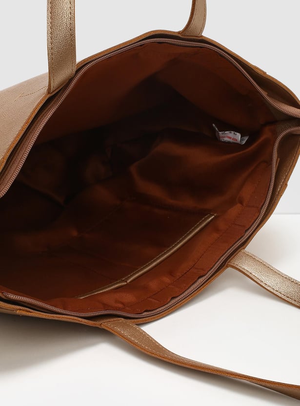 Women Solid Zip Closure Shoulder Bag