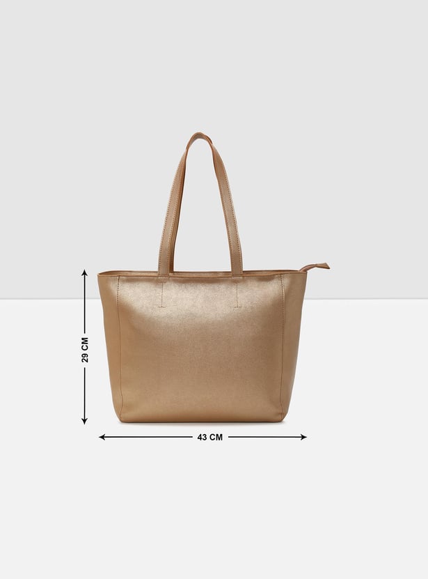 Women Solid Zip Closure Shoulder Bag