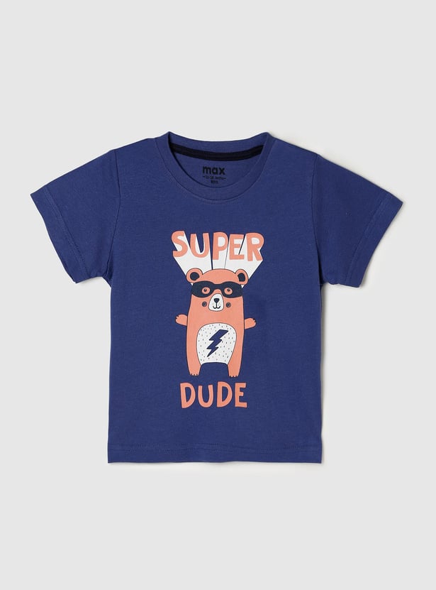 Boys Graphic Print Crew Neck T-Shirt