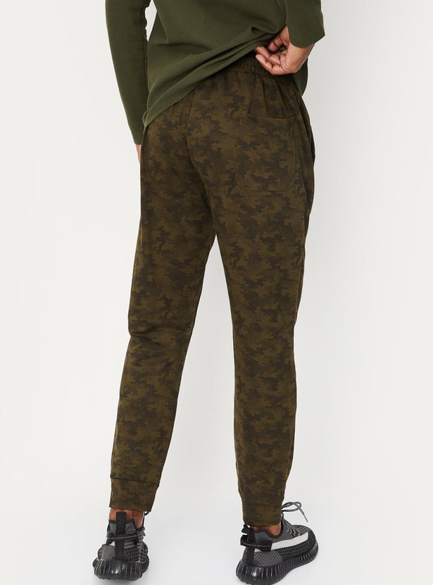 Men Camouflage Printed Athleisure Joggers