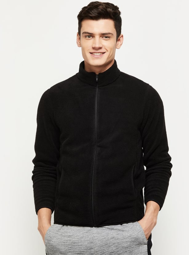 Men Active Polar Fleece Zipped Sweatshirt