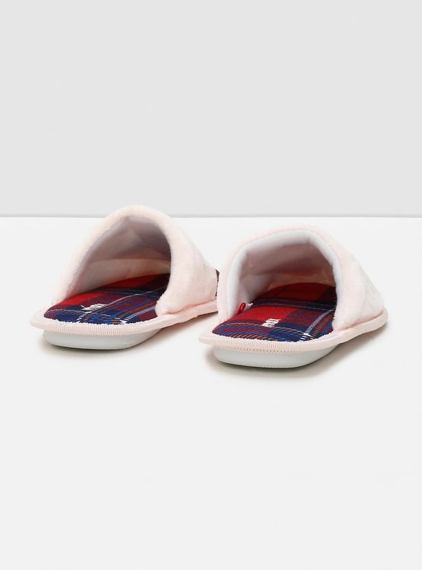 Girls Appliqued Bedroom Slippers