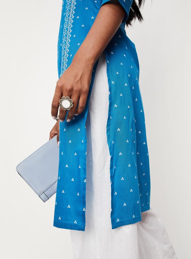 Women Bandhini Printed Straight Kurta