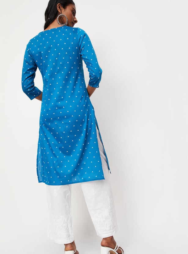 Women Bandhini Printed Straight Kurta