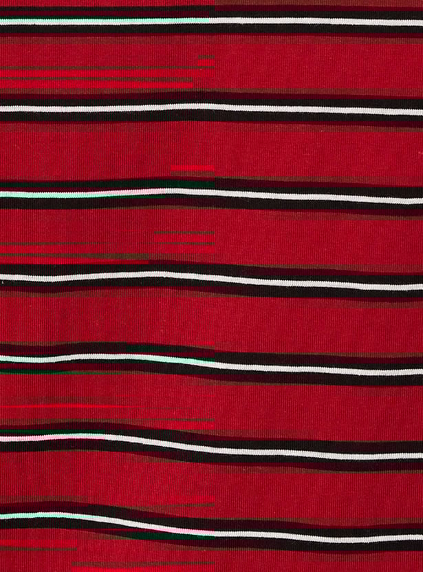 Men Striped Polo T-shirt with Pocket