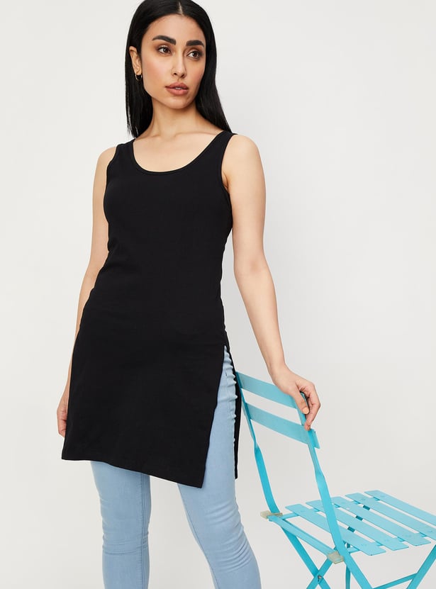 Women Solid Long Camisole