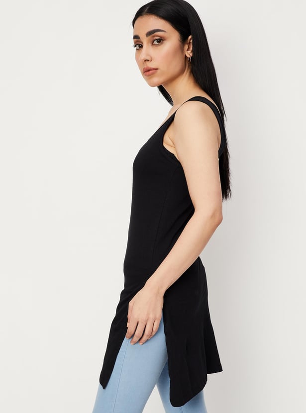 Women Solid Long Camisole