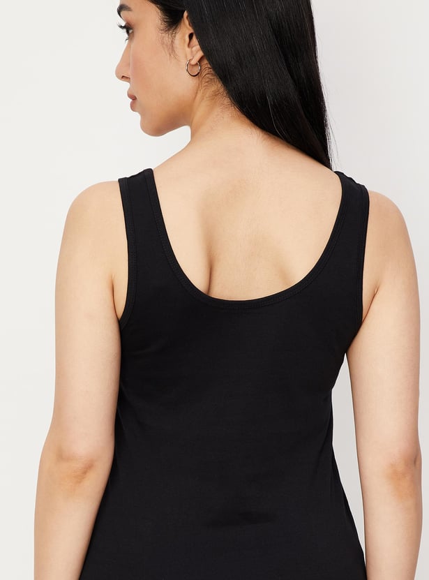 Women Solid Long Camisole