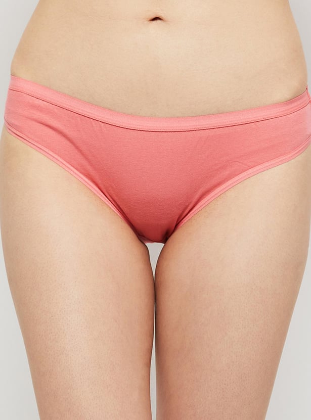 Women Printed Elasticated Bikini Panties - Pack of 3